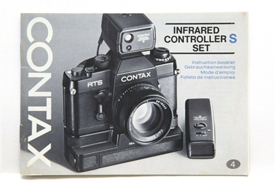 Very Clean Contax Infrared Controller S Set Booklet #P4828