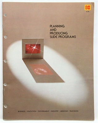 Very Clean Kodak Planning and Producing Slide Programs Brochure