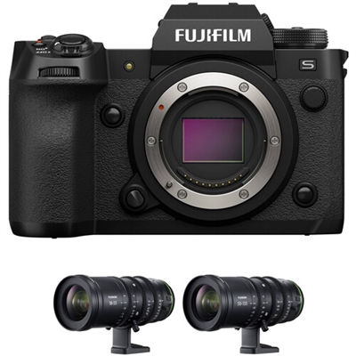 FUJIFILM X-H2S Mirrorless Camera with MKX18-55mm & MKX50-135mm Lenses Kit