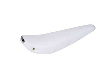 26" White Banana Seat