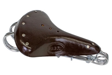 Hairpin Dark Brown Leather Saddle