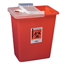 8 Gallon Sharps Containers with Hinged Lid
