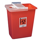 8 Gallon Sharps Containers with Hinged Lid quantity 10