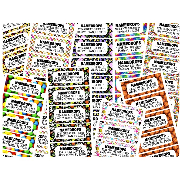 Namedrops Address Label Sheets