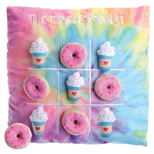 Iscream Tic-Tac Donut Fleece Pillow