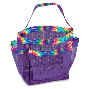 Primary Tie Dye Mesh Shower Caddy