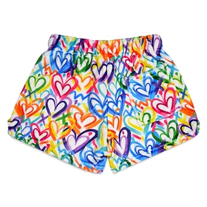 Iscream Corey Paige Hearts Plush Shorts