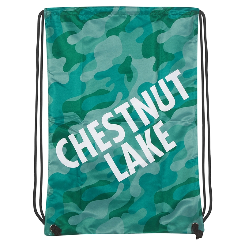 Athletic Camper Camo Drawstring Bag