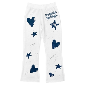 Firehouse Splatter Painted Fleece Flare Sweatpant