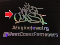 West Coast Fasteners Graffiti Logo Sticker