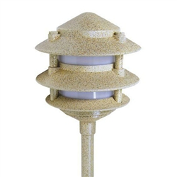 8303-9200-01 | Malibu Three Tier Pagoda Light - 11 watt Sand | USALight.com