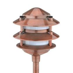 8421-2200-01 | Malibu Low Voltage Real Copper LED 3 Tier Light | USALight.com