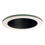 B1301P-WH | 3" Ring with Baffle Trim - Regressed | USALight.com