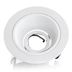 B1401W-WH | 4" Stepped Baffle Trim - Regressed | USALight.com