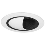 B406P-WH | 4" Ring Baffle Trim - Regressed Wall Wash | USALight.com