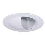 B406W-WH | 4" Ring Baffle Trim - Regressed Wall Wash | USALight.com