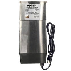 SSC100S12VDC-TP | Landscape Lighting Transformer with Secondary - 100 watt - 12/13 Volt - Stainless Steel | USALight.com