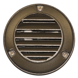 US-120BZ | Maui Round Louvered Step Light - Bronze | USALight.com