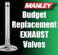 10649-1  1.600" X 4.910" Exhaust Manley Budget Replacement Valves Fits: SB Chevy 11/32"