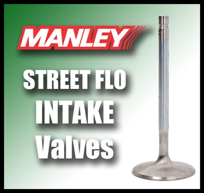 10726-1  2.250" X 5.218" Intake Manley Street Flo Valves Fits: BB Chevy 3/8"