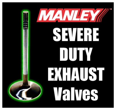 12811-1  1.900" X 5.522" Exhaust Manley Severe Duty Valves Fits: BB Chevy 5/16"