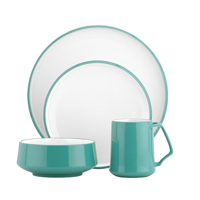 Dansk Kobenstyle Teal 4-piece Place Setting