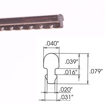 .040"W x .039"H Nickel Silver Fret Wire