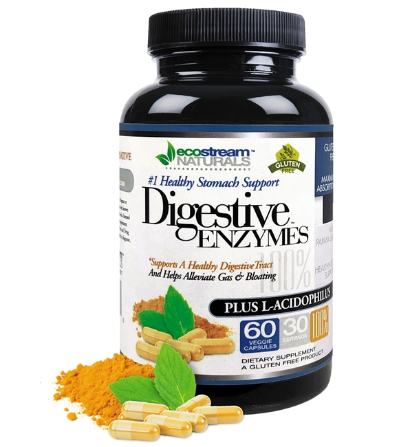 Digestive Enzymes #1 Healthy Stomach Support - with L-Acidophilus