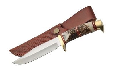 203318 9.75" STEEL WOLF STAG KNIFE Fixed Blade 203318