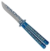 2061bl 9.25" Skull Butterfly Knife