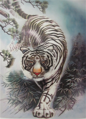 164 3d white tiger walking 2a2528