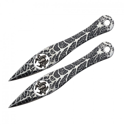 Set of 2 Floating Spider Throwing Knives