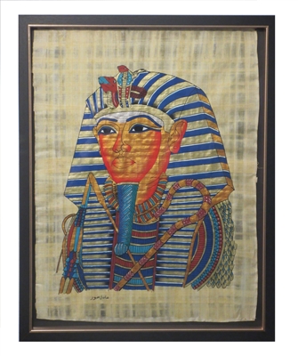 Tutankhamun burial mask Framed Papyrus #9