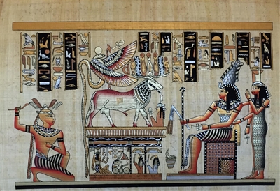 #28 Heka, Meretseger, Apis, Osiris, Isis, Nephthys Papyrus
