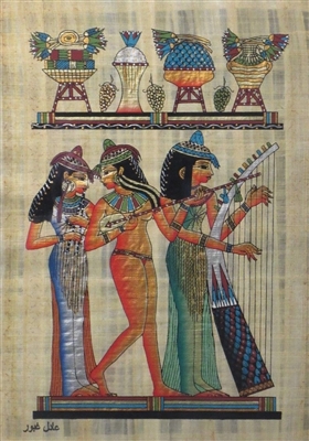 #64 Three Musicians from the Tomb of Nakht Papyrus