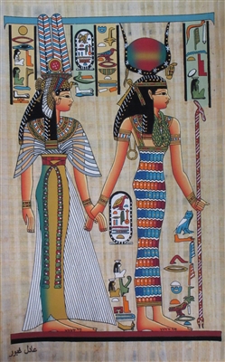 #69 Nerfertari escorted by Isis Papyrus