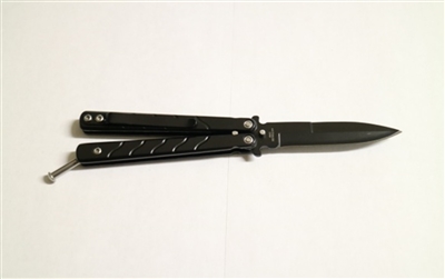 1014 Black Color Mini Butterfly Knife