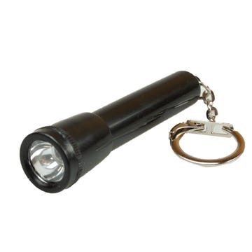 Black Flashlight with Key Chain