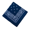 BN502  BANDANA-NAVY BLUE PAISLEY