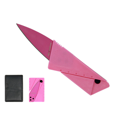 HK127 Pink Credit Card Knife
