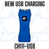 CH111BL-USB Blue Slim Max Power Stun Gun
