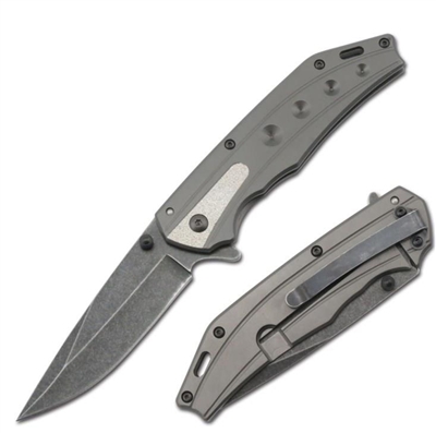 COK27143GY Grey Spring Assisted Knife