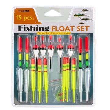 15-piece Neon Fishing Floats Set