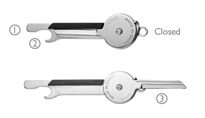 3-IN-1 Key Shaped Multi Function Pocket Knife
