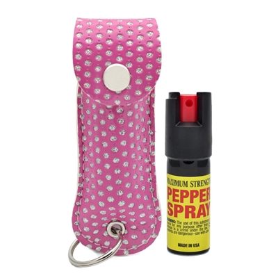 CHEETAH PEPPER SPRAY PINK BLING