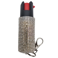 CH-31WD CHEETAH PEPPER SPRAY White Rhinestones