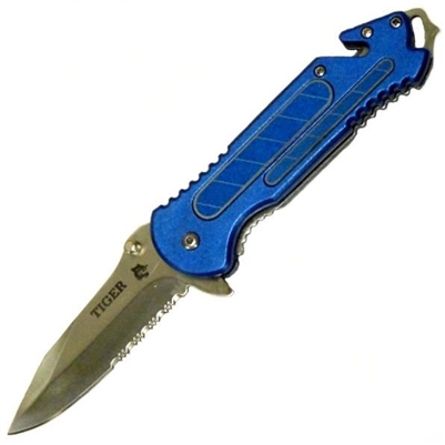 TIGER Assisted Opening Rescue Knife PSA0017BL