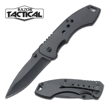 RT-7059BK Spring Assisted Knife Black