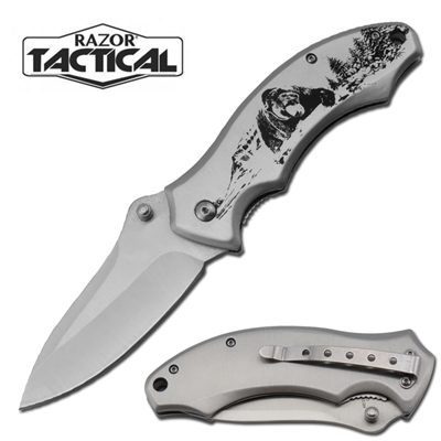 RT-7074BR Assisted open knife Bear