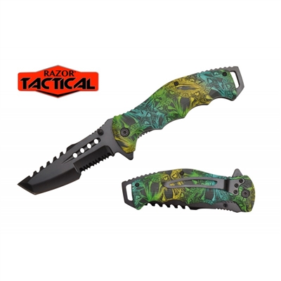RT-7114SNK Spring Assisted Knife Dragon Camo